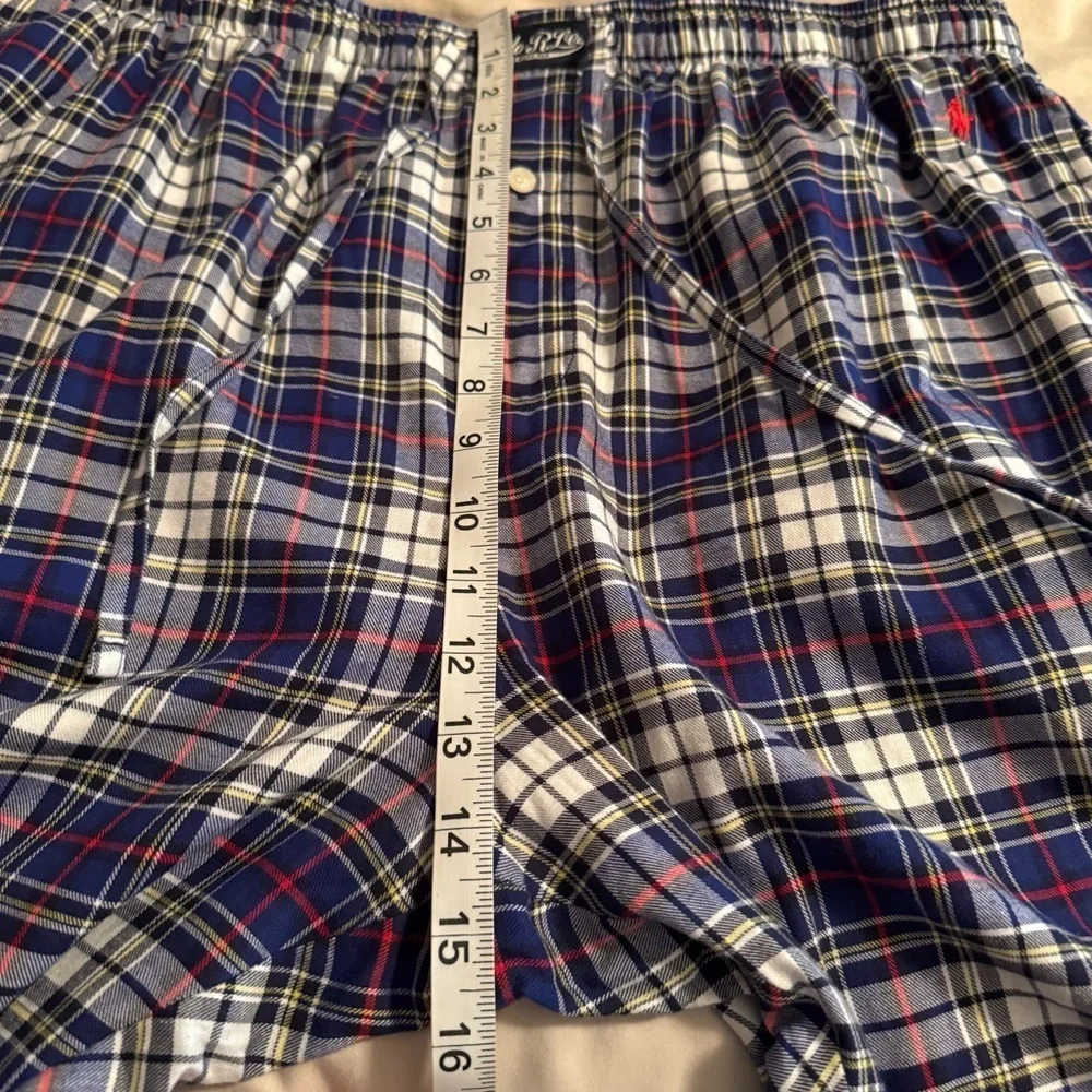 Polo Ralph Lauren Mens Size XL Sleepwear Blue Tartan Plaid Pajama Pants Lounge